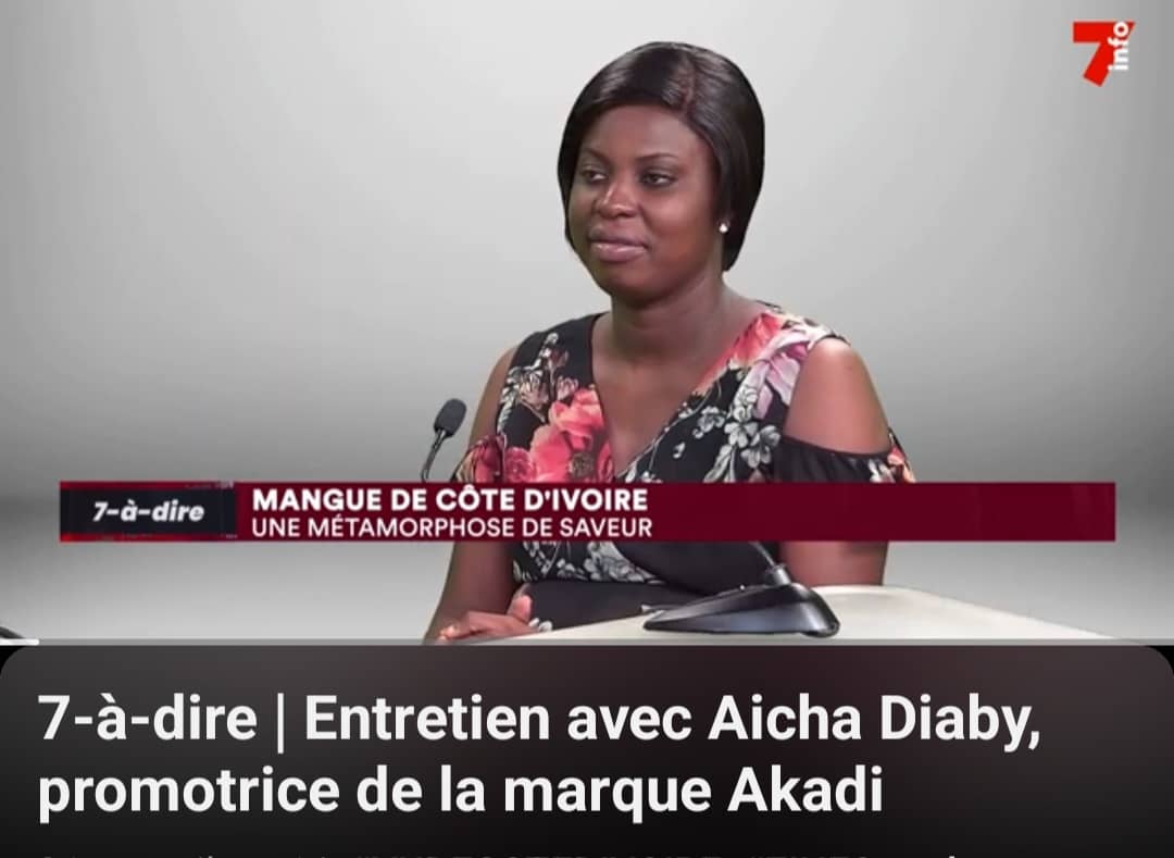 Interview Aicha Diaby à 7 à dire de 7 info. La mangue en Côte d'Ivoire.